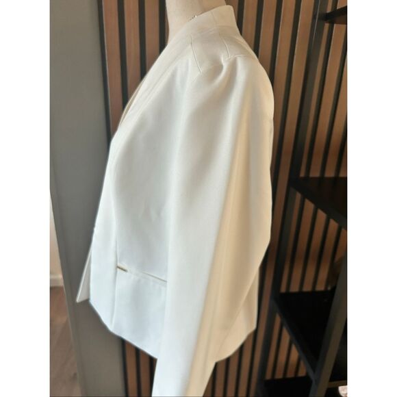 Anne Klein white blazer size M work attire work blazer white classy stylish - Picture 4 of 7